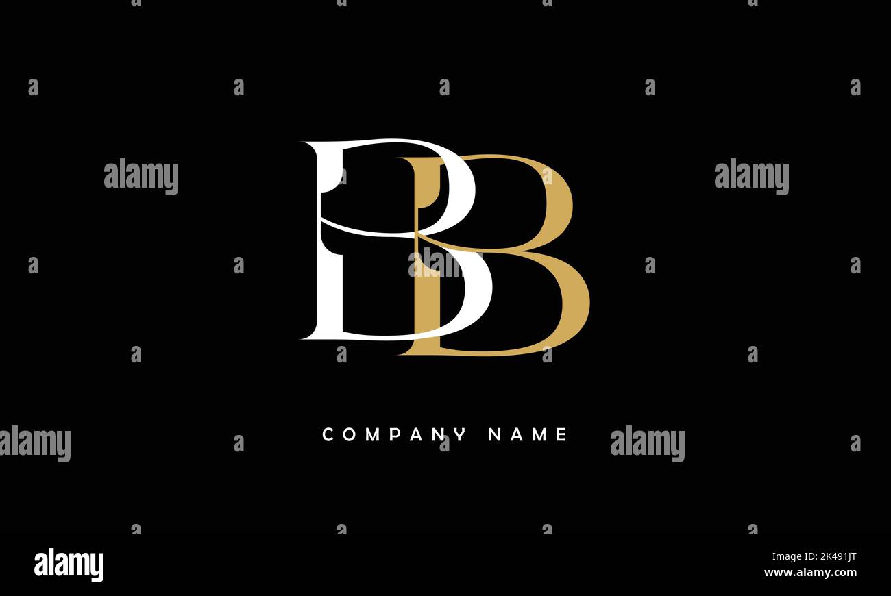 BB Abstract Letters Logo Monogram Stock Vector