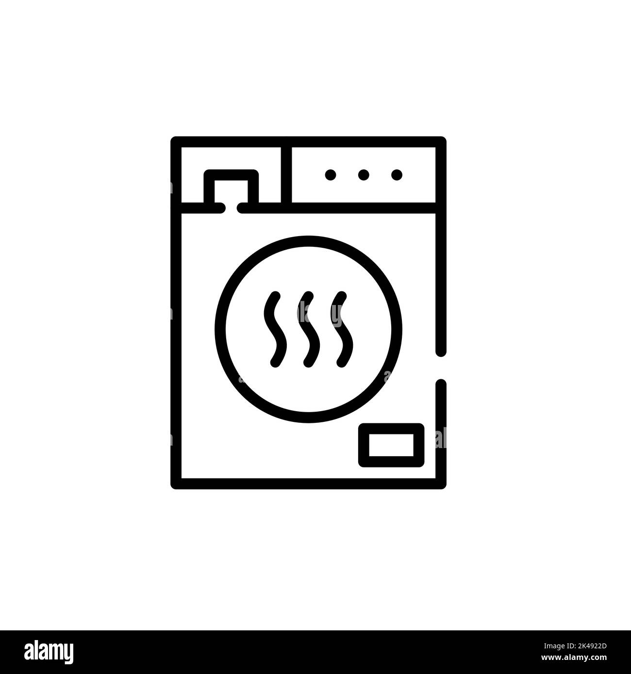 Drying machine icon. Pixel perfect, editable stroke line icon Stock Vector