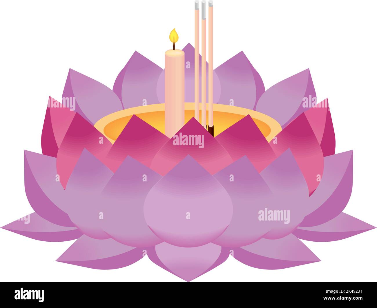 candle and incense sticks Stock Vector Image & Art Alamy