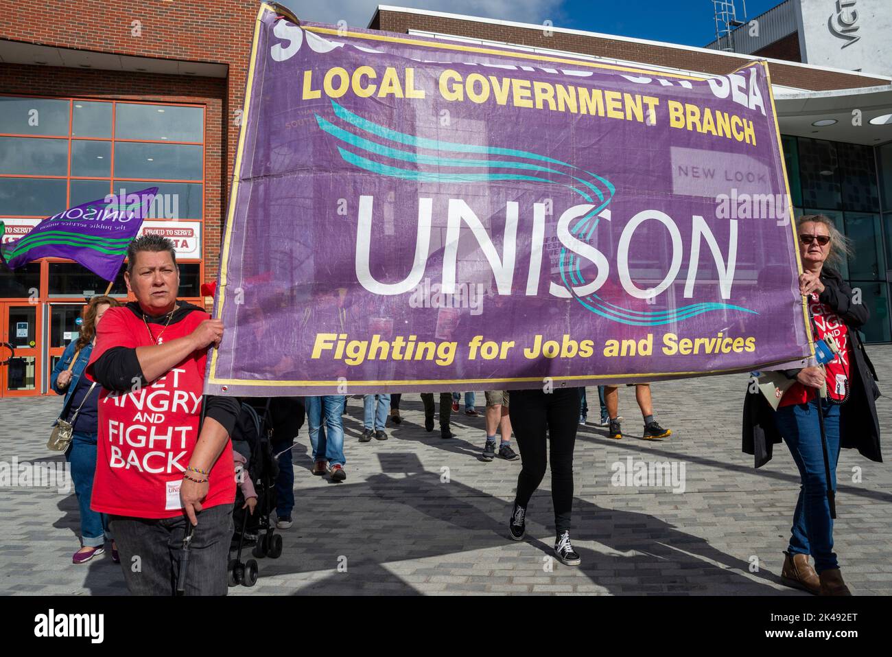 Southend on Sea, Essex, UK. 1st Oct, 2022. Protests are taking place