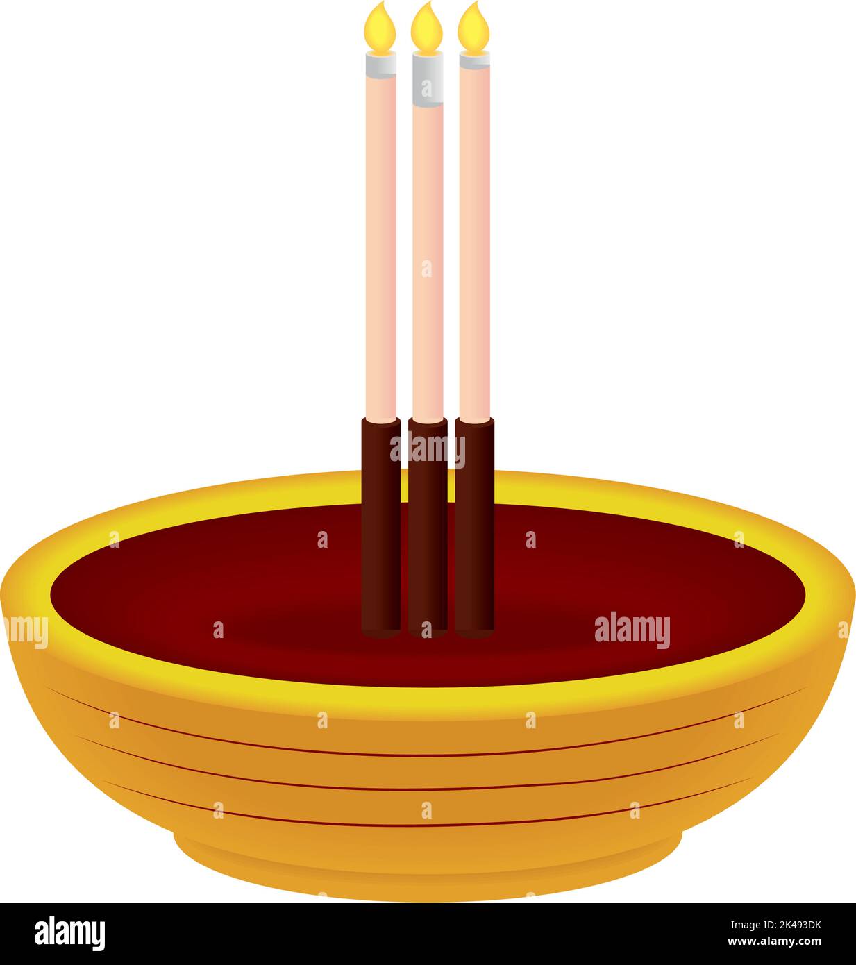 incense sticks in vase Stock Vector Image & Art Alamy