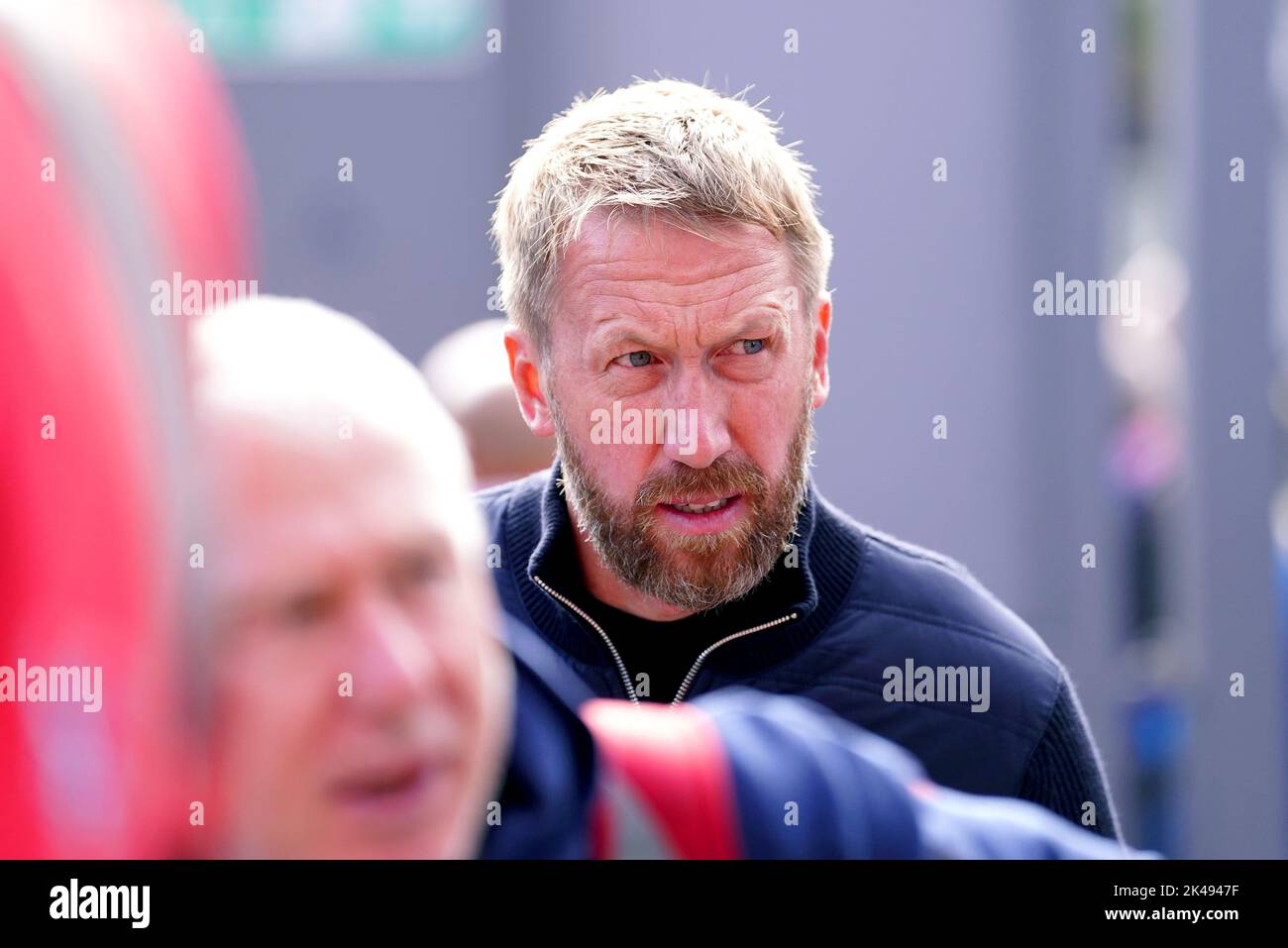 Chelsea manager Graham Potter arrives ahead of the Premier League match at Selhurst Park, London. Picture date: Saturday October 1, 2022. Stock Photo