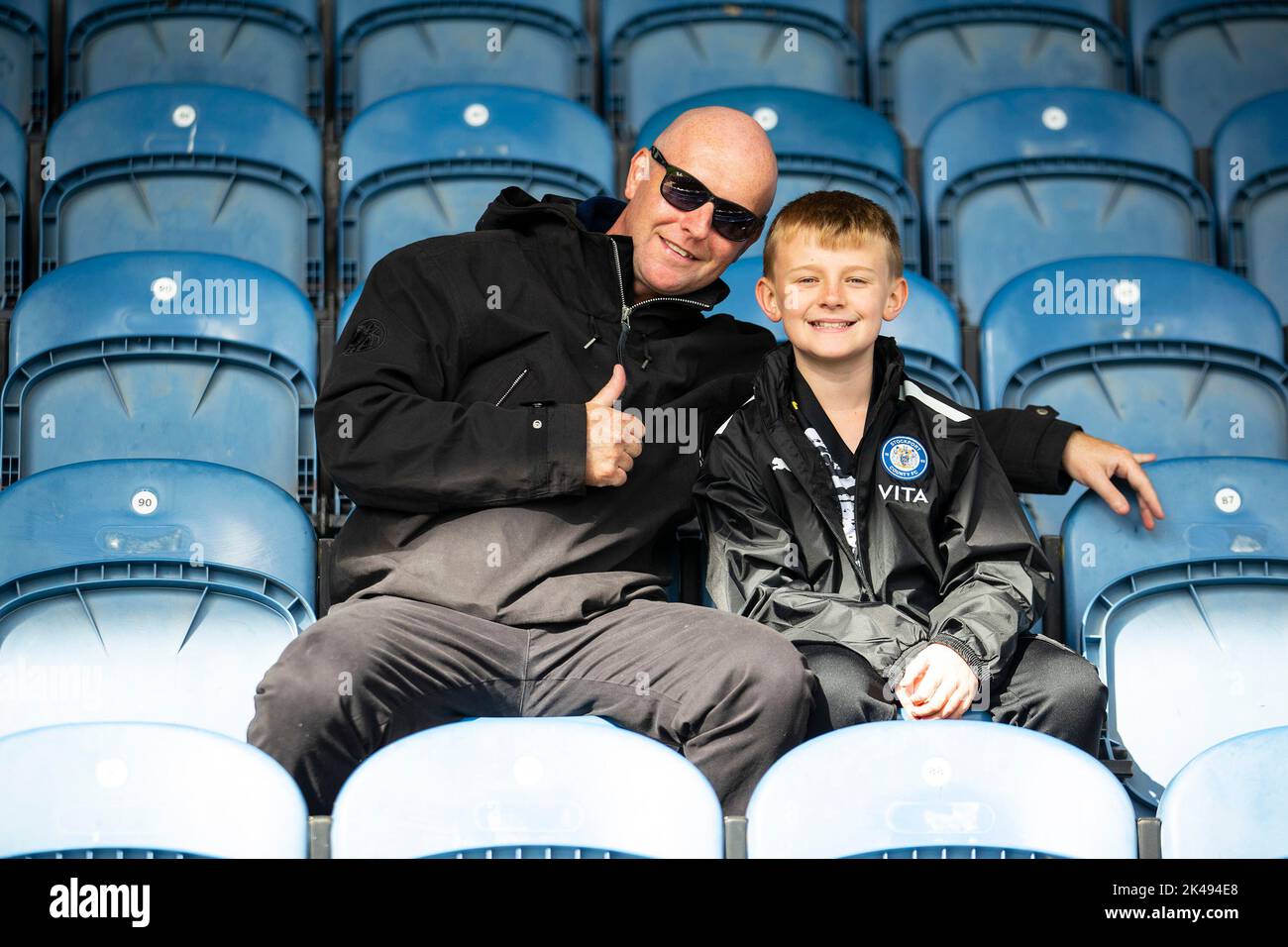 Stockport, UK. 1st October 2022during the Sky Bet League 2 match between Stockport County and Walsall at the Edgeley Park Stadium, Stockport on Saturday 1st October 2022. (Credit: Mike Morese | MI News) Credit: MI News & Sport /Alamy Live News Stock Photo