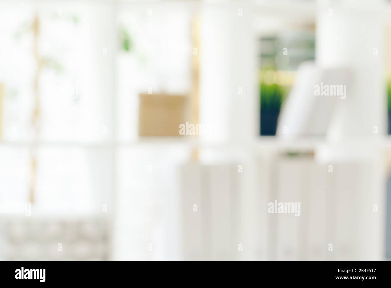 Blured soft white background office Stock Photo