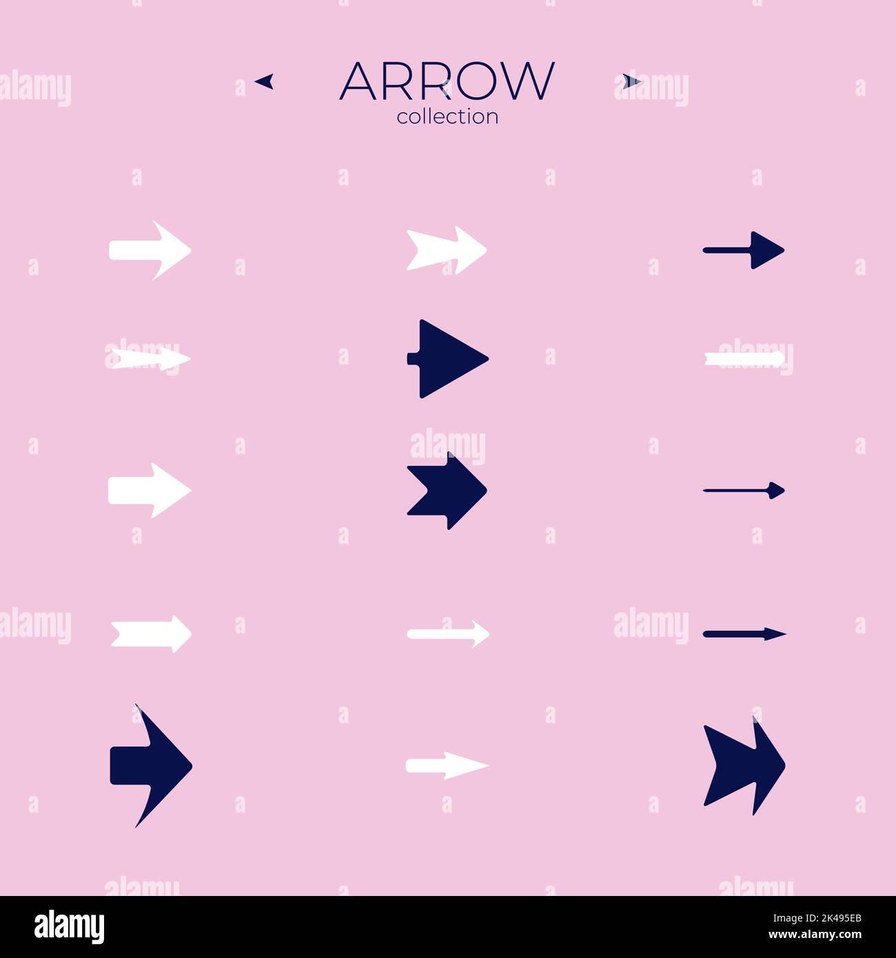 Premium set of arrow line. Arrow vector icon set. Trendy line style ...