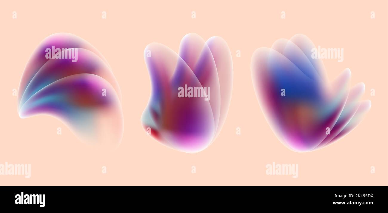 Gradient Topography collection,abstract topographical forms Stock