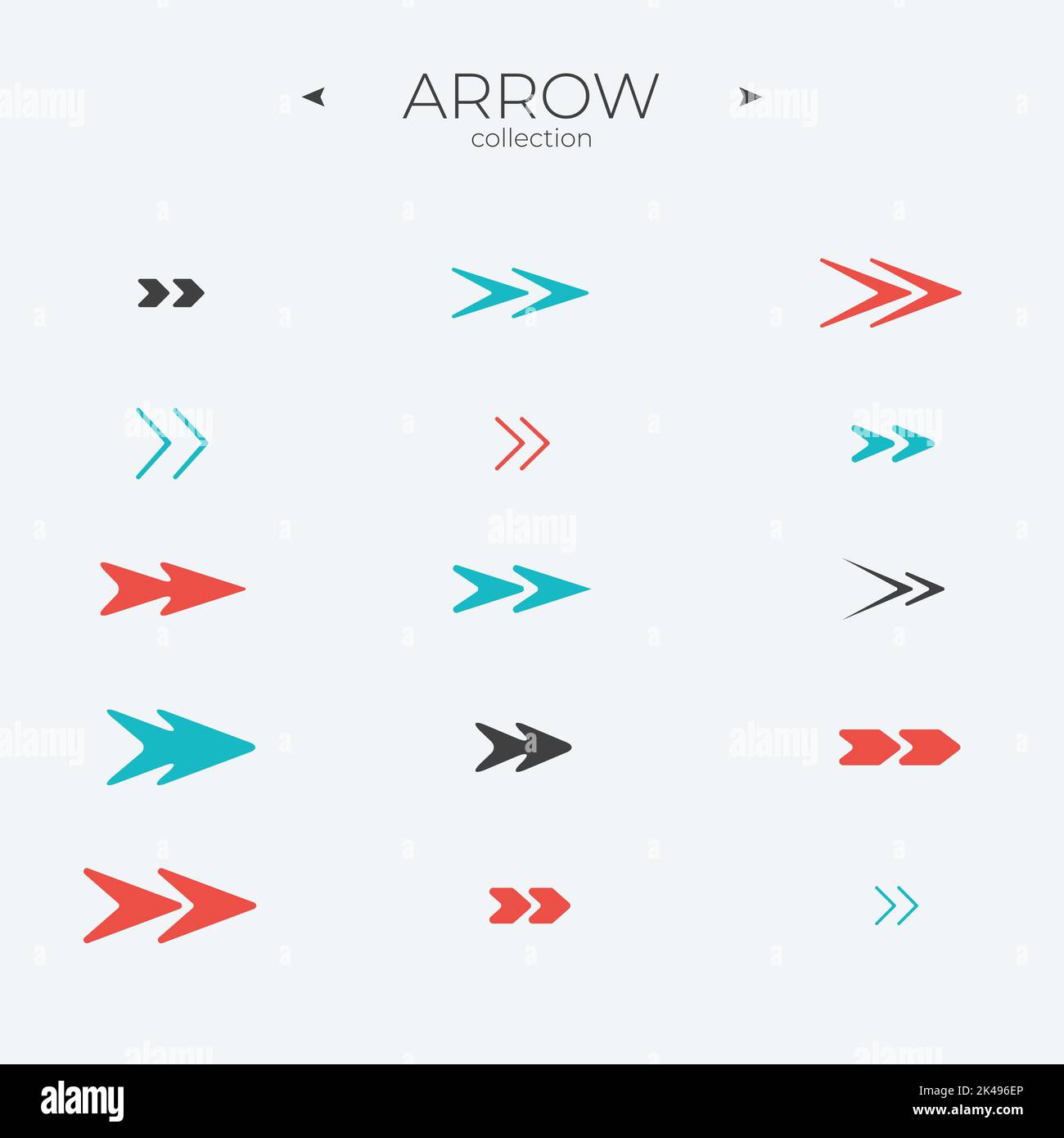 Premium set of arrow line. Universal Arrow icon. Trendy line style. To ...