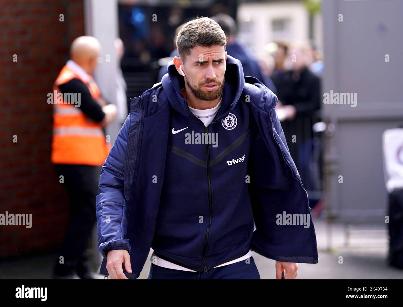 Chelsea's Jorginho arrives ahead of the Premier League match at Selhurst Park, London. Picture date: Saturday October 1, 2022. Stock Photo
