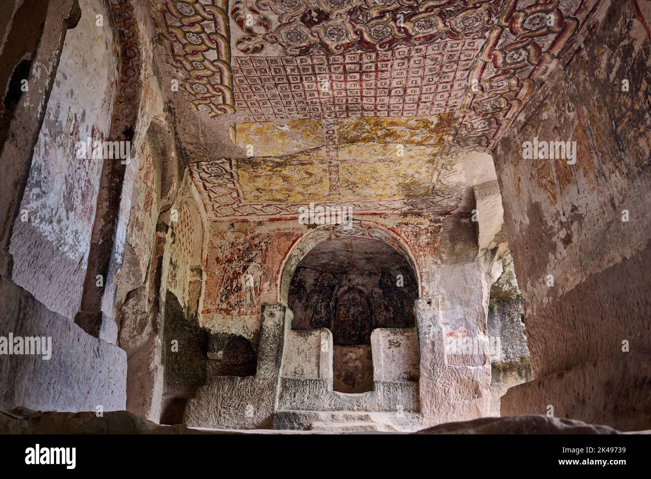 Aziz Stephanos church im Keslik Monastery, Cappadocia, Anatolia, Turkey Stock Photo