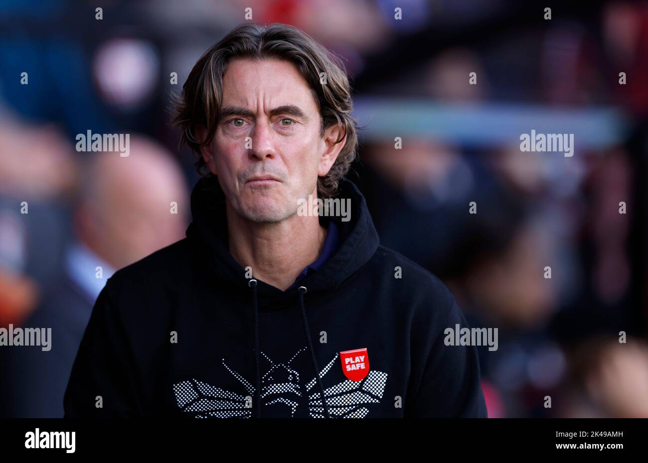 Brentford manager Thomas Frank before the Premier League match at the Vitality Stadium, Bournemouth. Picture date: Saturday October 1, 2022. Stock Photo