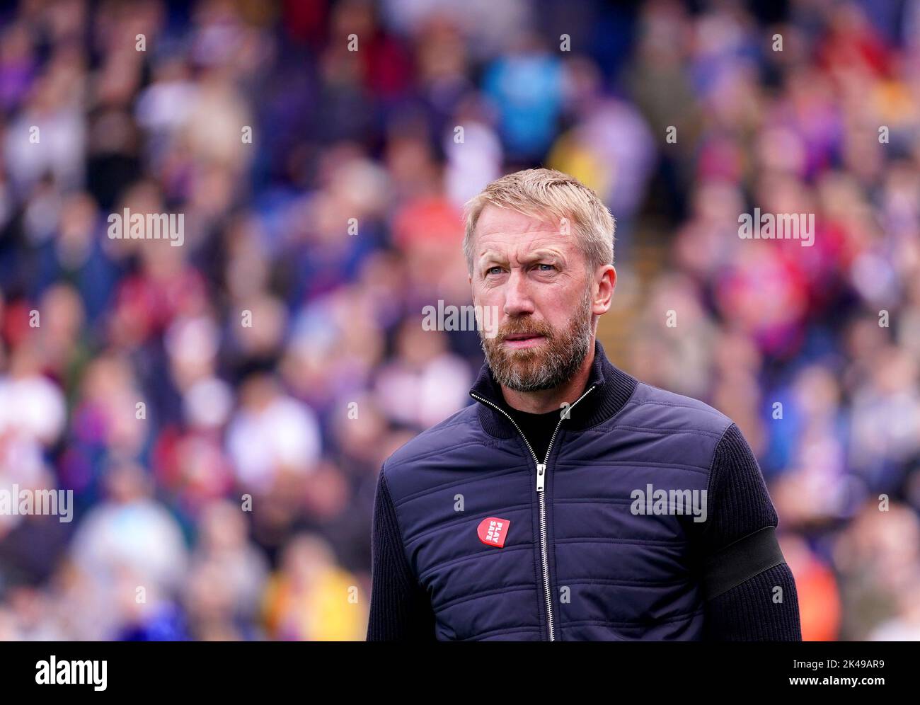 Chelsea manager Graham Potter ahead of the Premier League match at Selhurst Park, London. Picture date: Saturday October 1, 2022. Stock Photo
