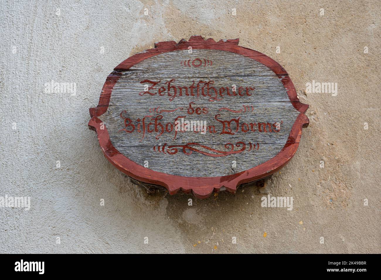 Historic building for tithe barn, (Zehntscheuer) in the old town of ...