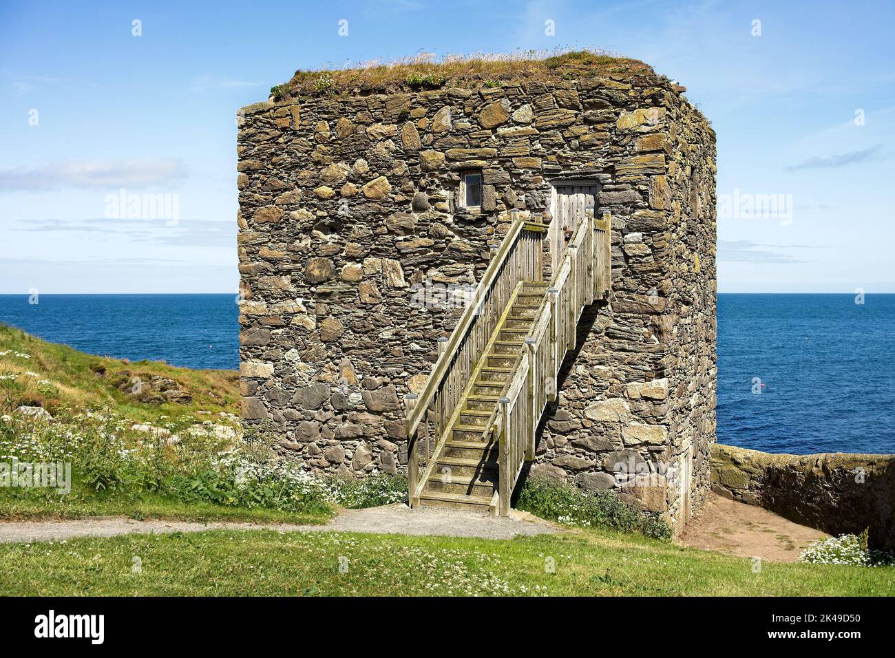 Wine Tower at Kinnaird Head Fraserburgh Aberdeenshire Scotland Stock Photo Alamy