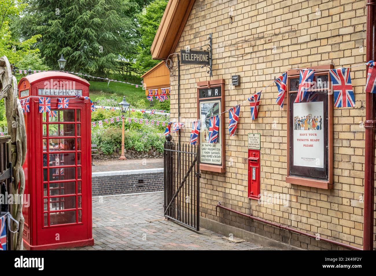 Arley station, Severn Valley Railway, Worcestershire, England, UK Stock