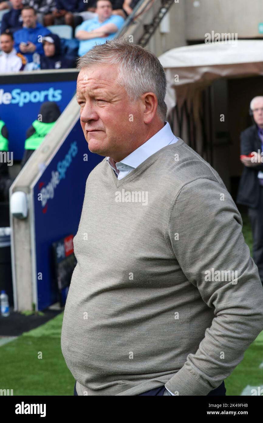 Coventry, UK. 1st October 2022Middlesbrough's manager Chris Wilder before the Sky Bet Championship match between Coventry City and Middlesbrough at the Coventry Building Society Arena, Coventry on Saturday 1st October 2022. (Credit: John Cripps | MI News) Credit: MI News & Sport /Alamy Live News Stock Photo