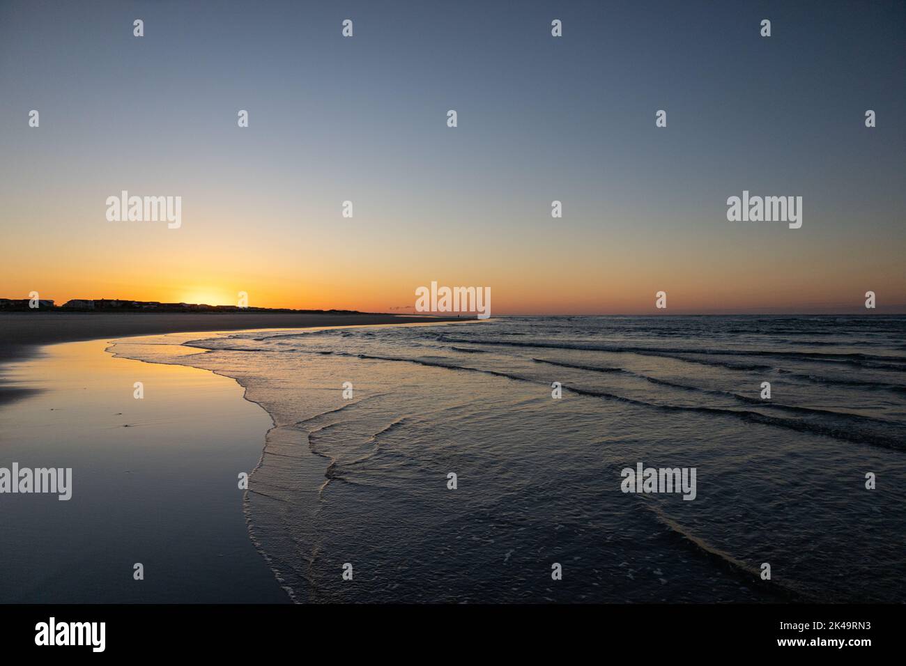 The Sunrise over Holden Beach, North Carolina Stock Photo - Alamy