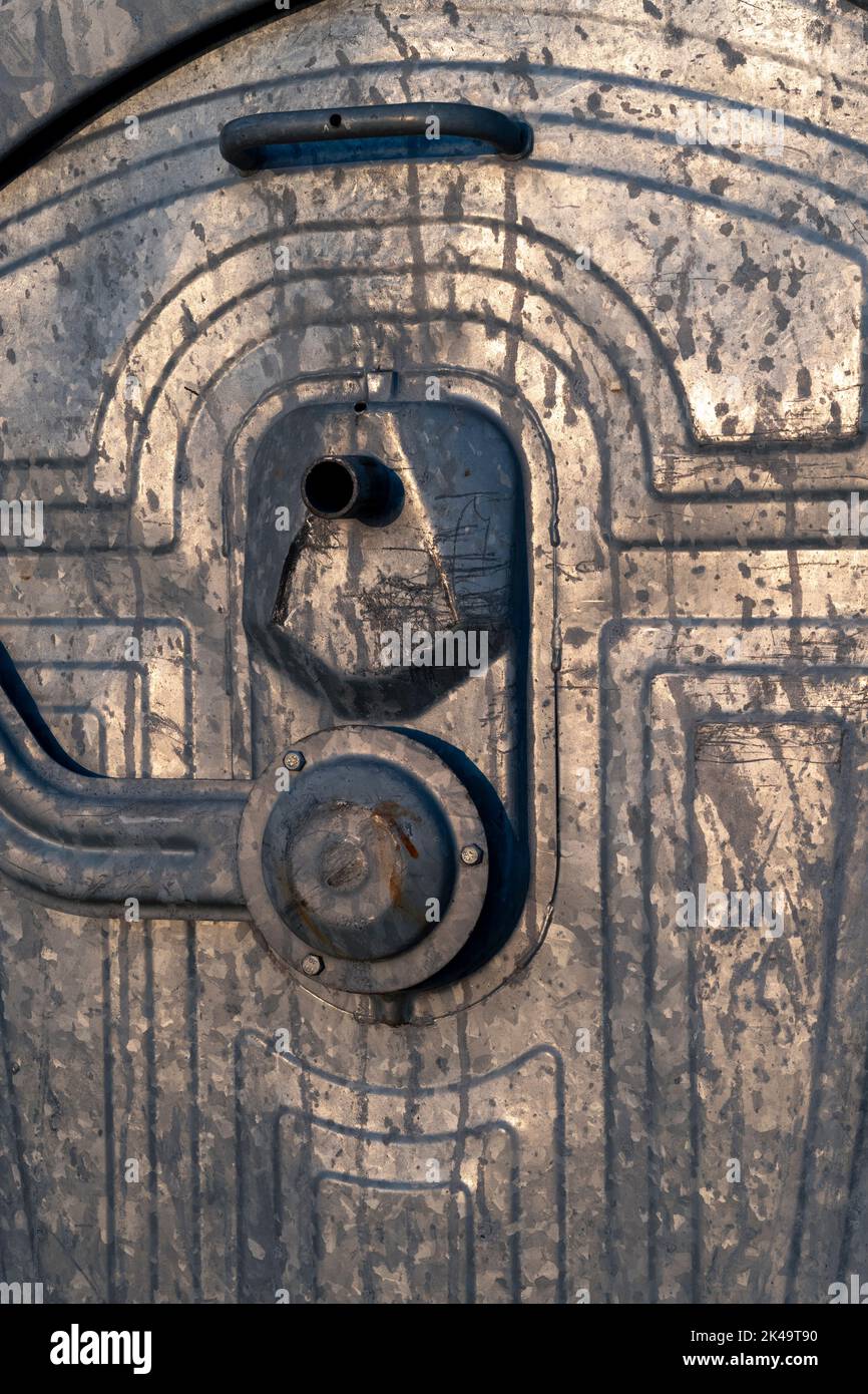 Large metal waste disposal container Stock Photo Alamy