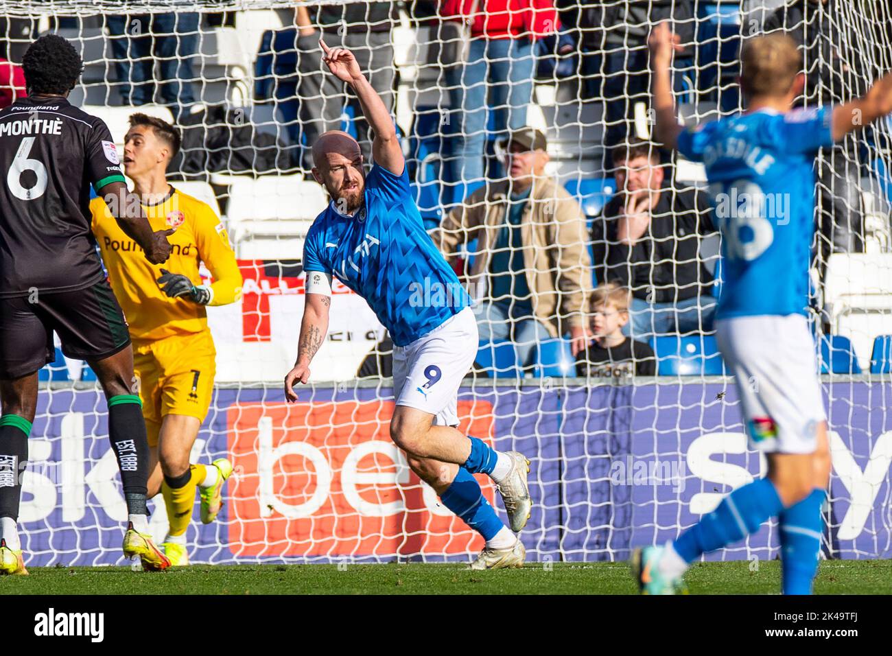 Stockport, UK. 1st October 2022during the Sky Bet League 2 match between Stockport County and Walsall at the Edgeley Park Stadium, Stockport on Saturday 1st October 2022. (Credit: Mike Morese | MI News) Credit: MI News & Sport /Alamy Live News Stock Photo