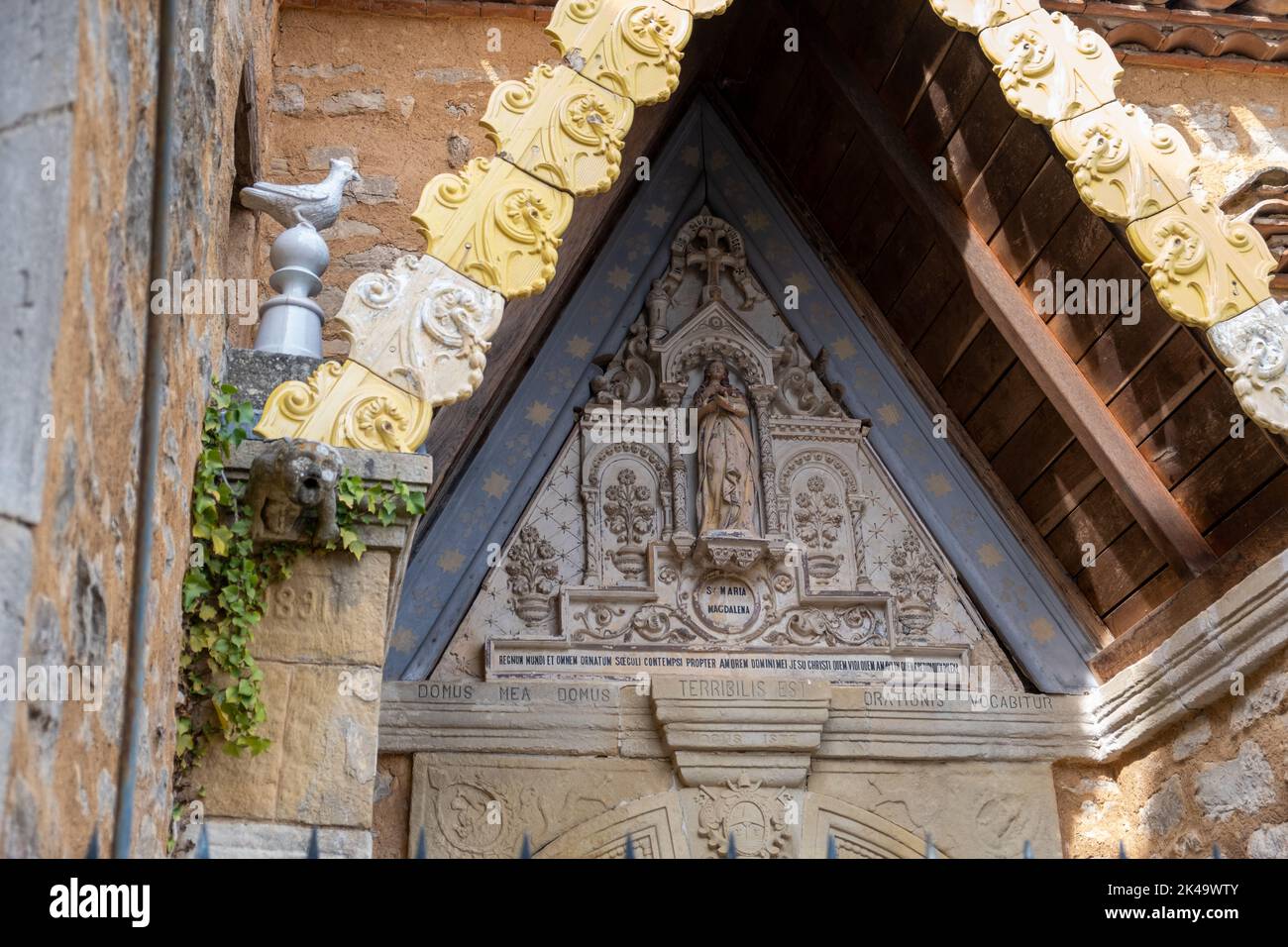Church of Saint Mary Magdalene in Rennes-le-Château, Aude, Occitanie ...