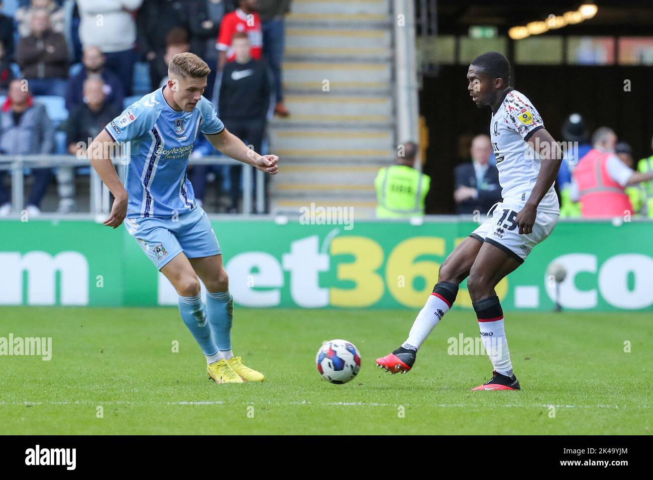 Coventry, UK. 1st October 2022Middlesbrough's Anfernee Dijksteel during the second half of the Sky Bet Championship match between Coventry City and Middlesbrough at the Coventry Building Society Arena, Coventry on Saturday 1st October 2022. (Credit: John Cripps | MI News) Credit: MI News & Sport /Alamy Live News Stock Photo