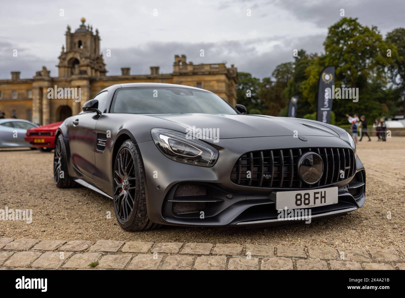 2017 Mercedes AMG GT C Coupe Edition 50 ‘88 FH’ on display at the Salon Privé Concours d’Elégance motor show held at Blenheim Palace Stock Photo