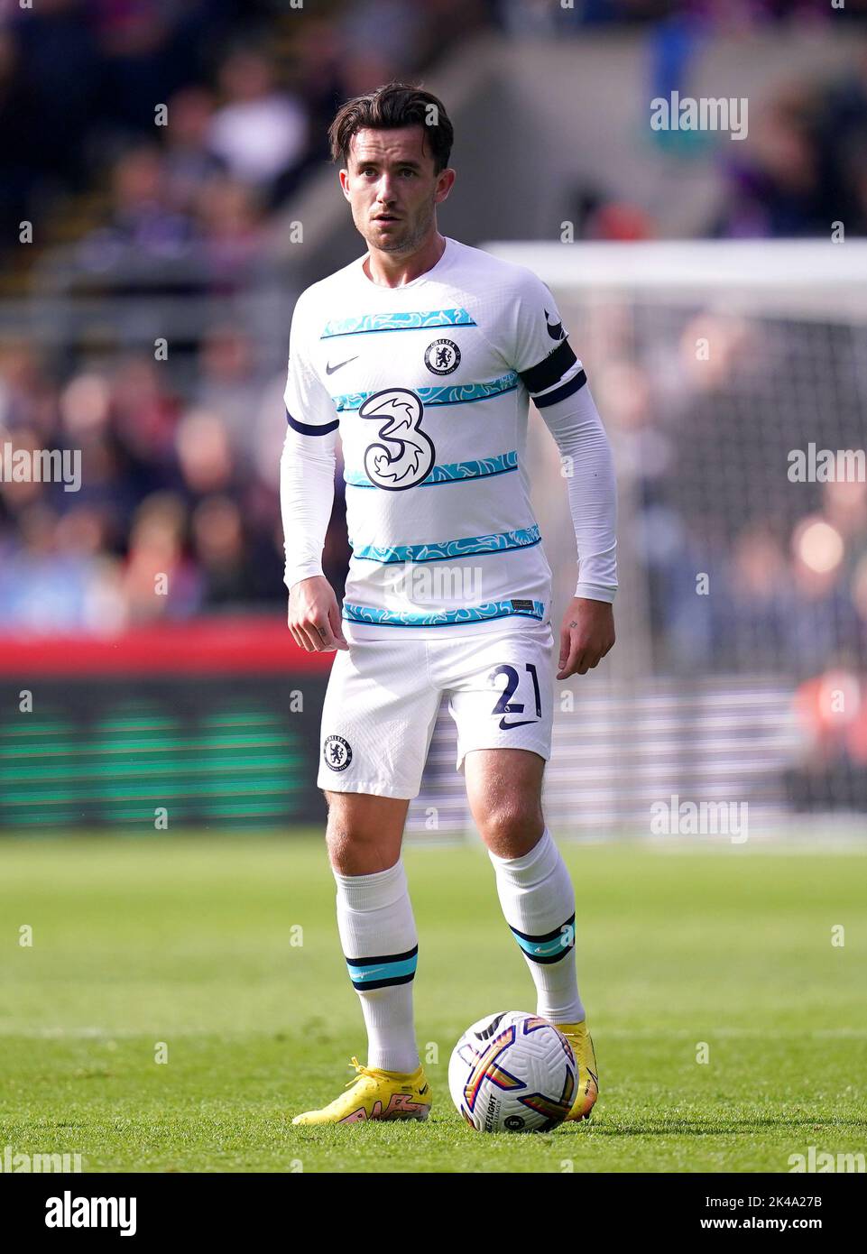 Chelsea's Ben Chilwell during the Premier League match at Selhurst Park, London. Picture date: Saturday October 1, 2022. Stock Photo