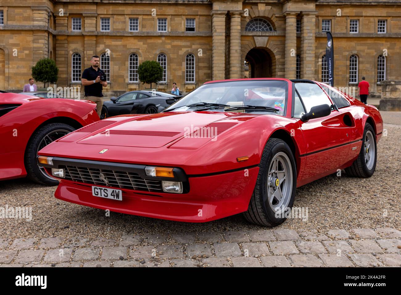 1984 Ferrari 308 GTS ‘GTS 4W’ on display in the Great Court at Blenheim Palace on the 4th September 2022 Stock Photo