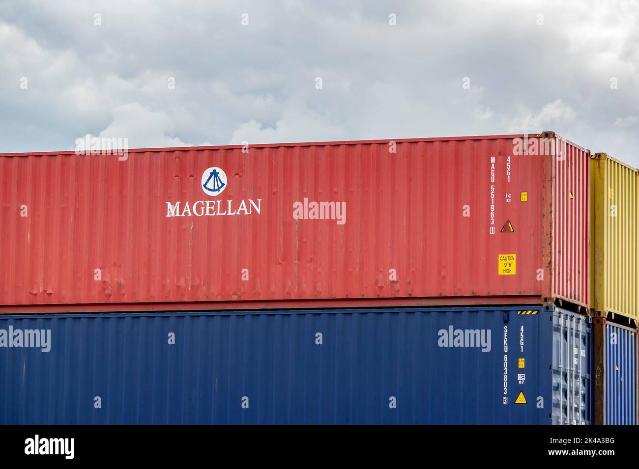 SENOV, CZECH REPUBLIC - SEPTEMBER 1, 2022: Container of Magellan