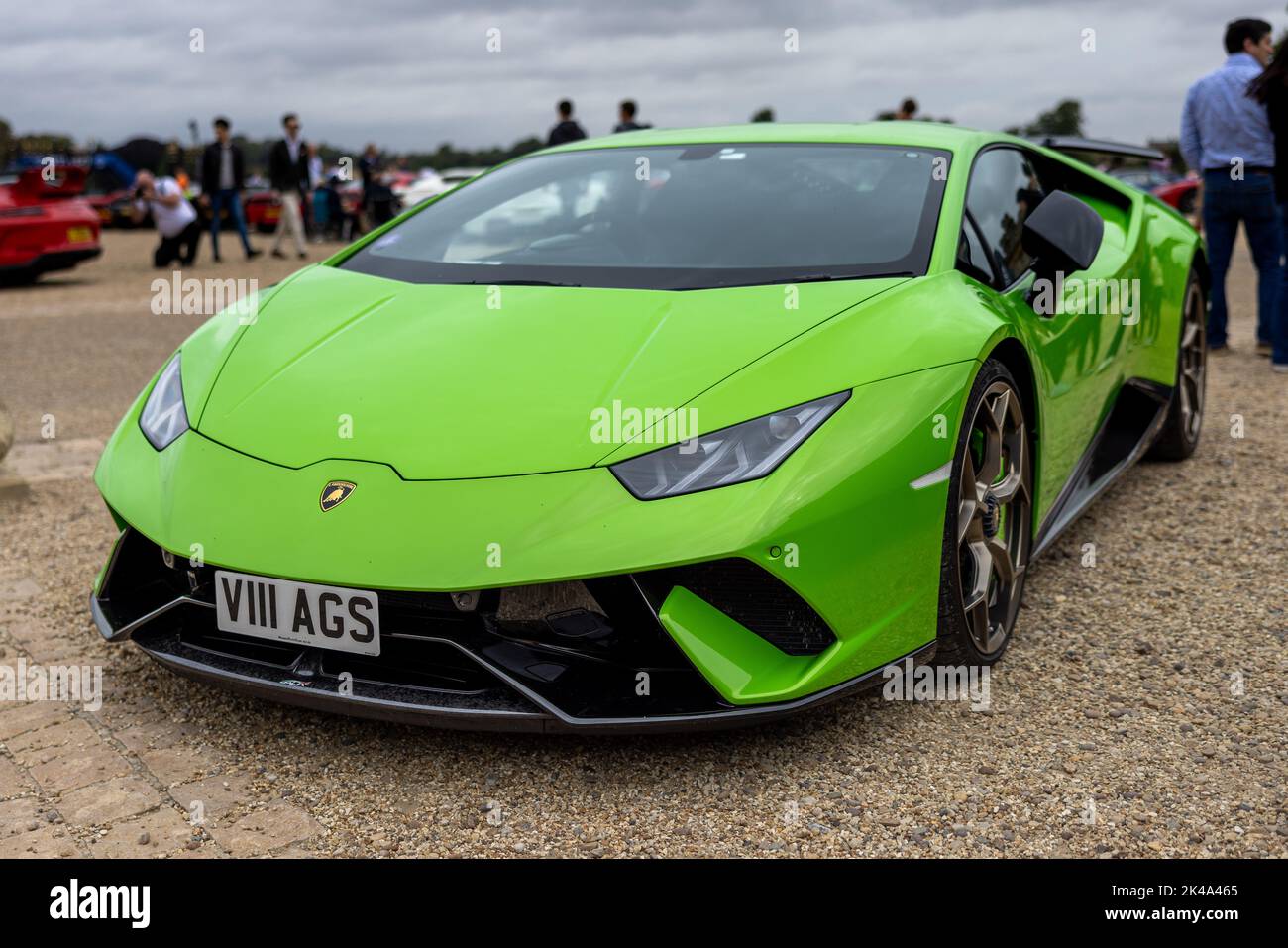 Lamborghini Huracan LP 640-4 Performante, on display in the Great Court at Blenheim Palace on the 4th September 2022 Stock Photo