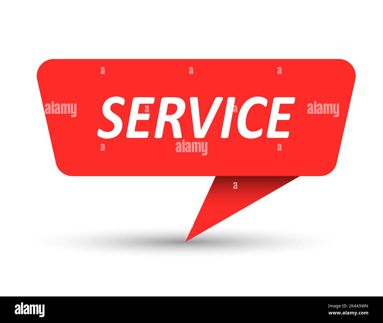 SERVICE. Vector banner, pointer, sticker, label or speech bubble. Template for websites, applications and creative ideas. Vector design Stock Vector