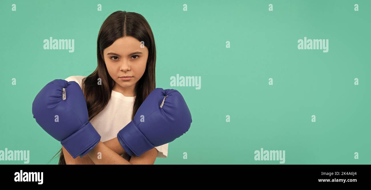 determined successful kid boxer. fight for success. confident child