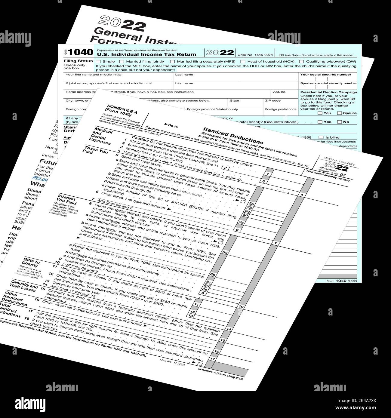 2022 tax forms hi res stock photography and images alamy