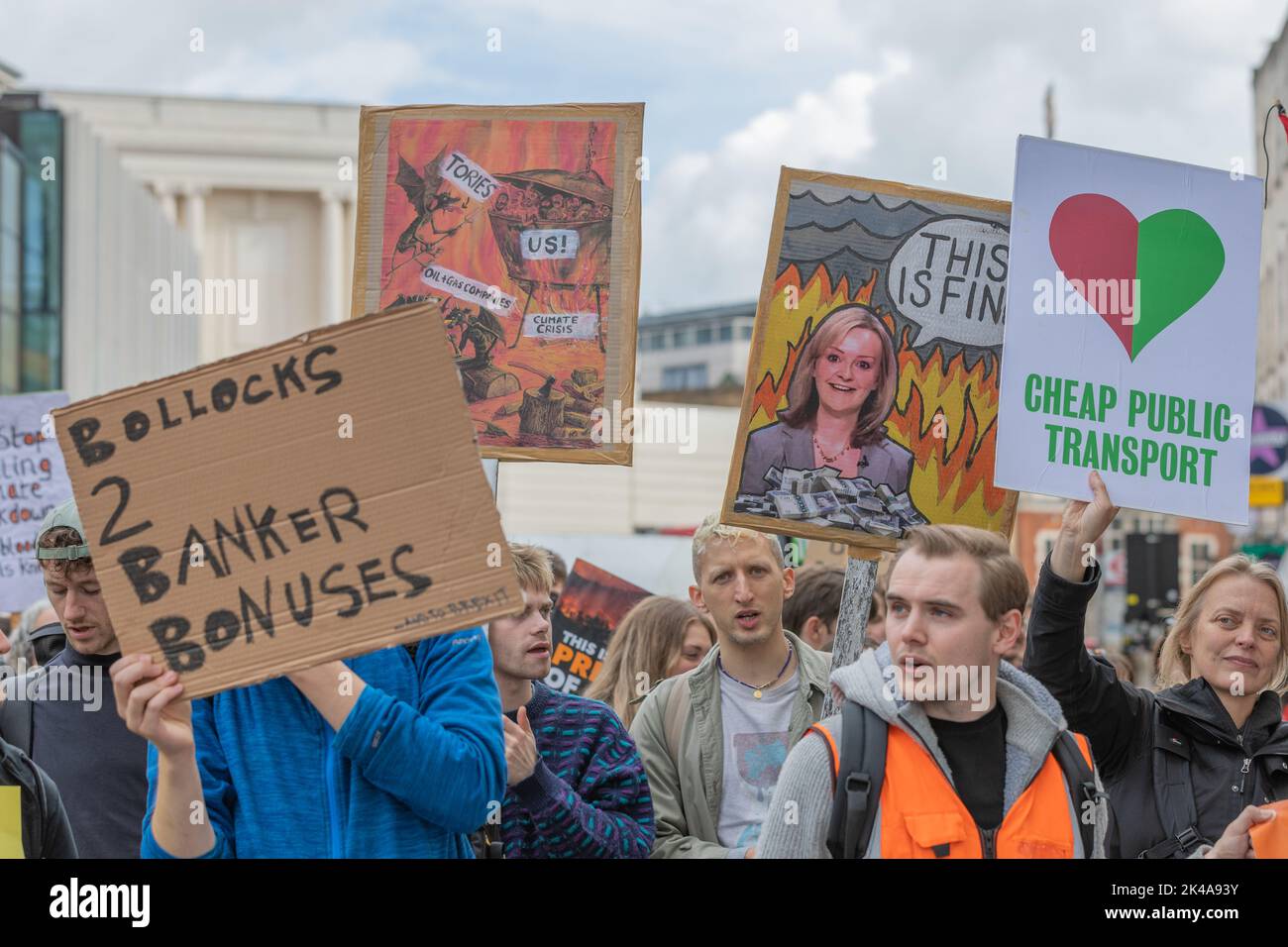 London, UK. 1st Oct, 2022. Environmental group Just Stop Oil protest on