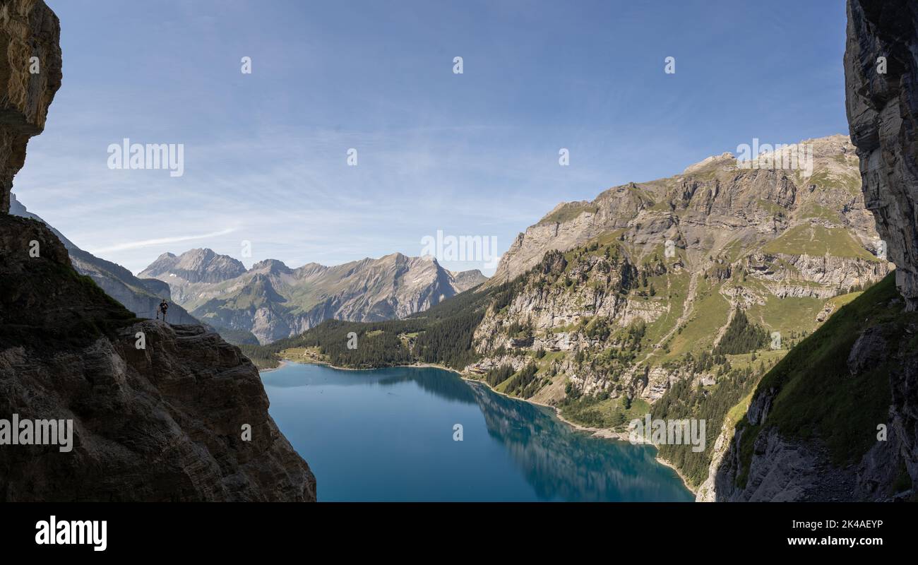 Lake oeschinen mountains in hi-res stock photography and images - Alamy