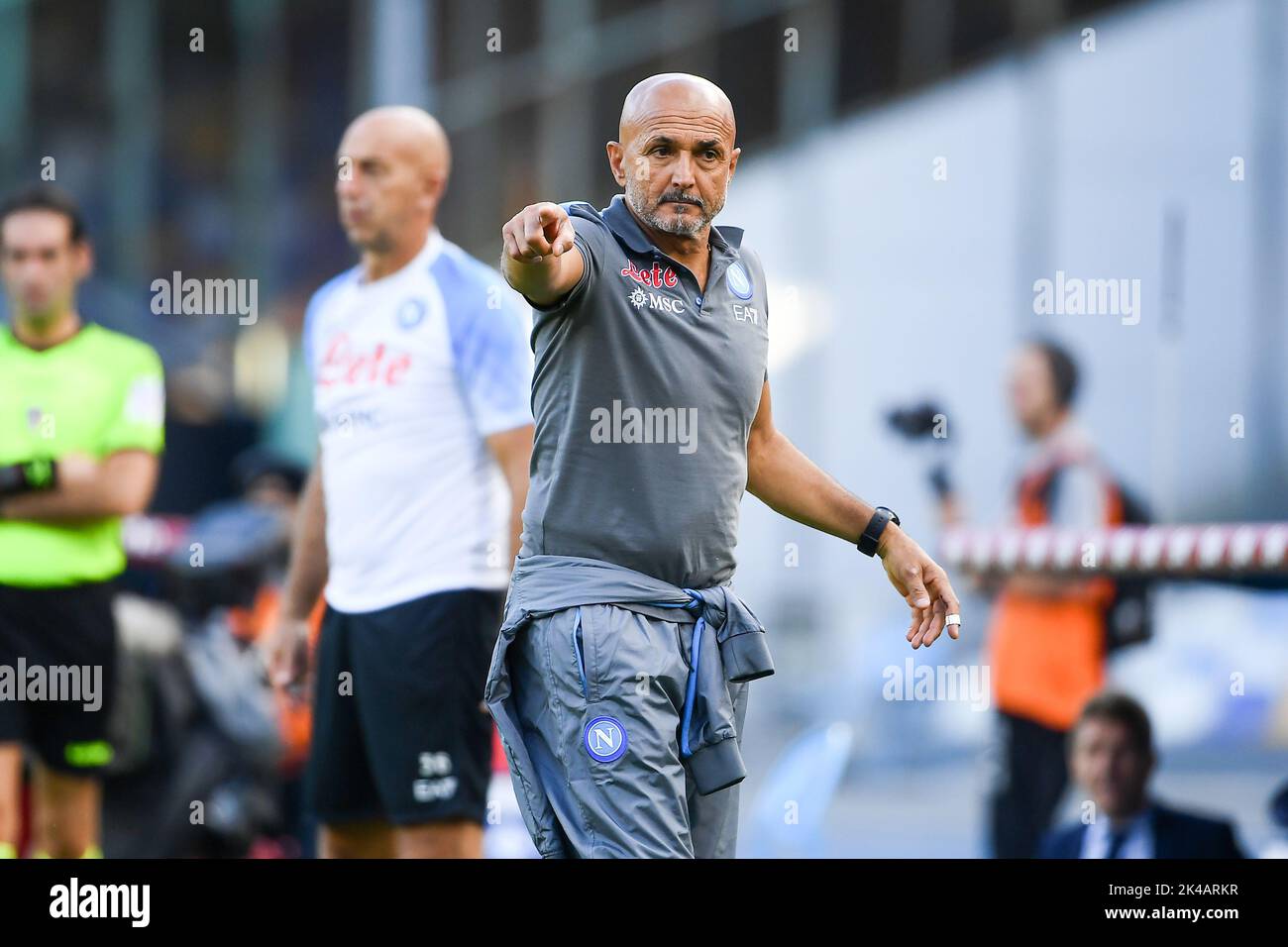 Luciano Spalletti coach of SSC Napoli during the Serie A match between