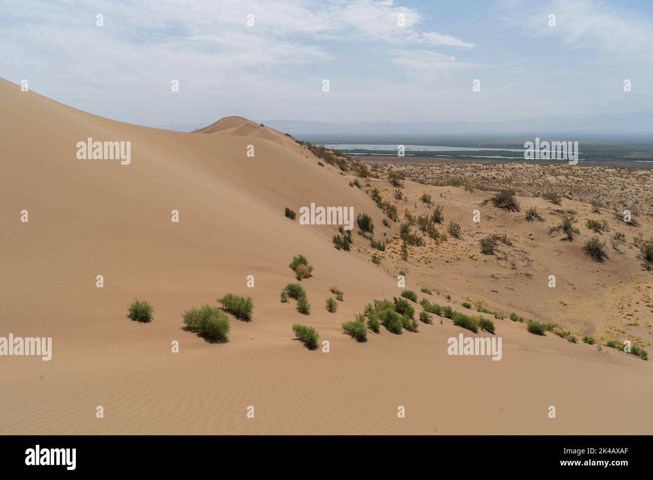 Singing Dune sands in the South of Altyn Emel National Park, Kazakhstan Stock Photo