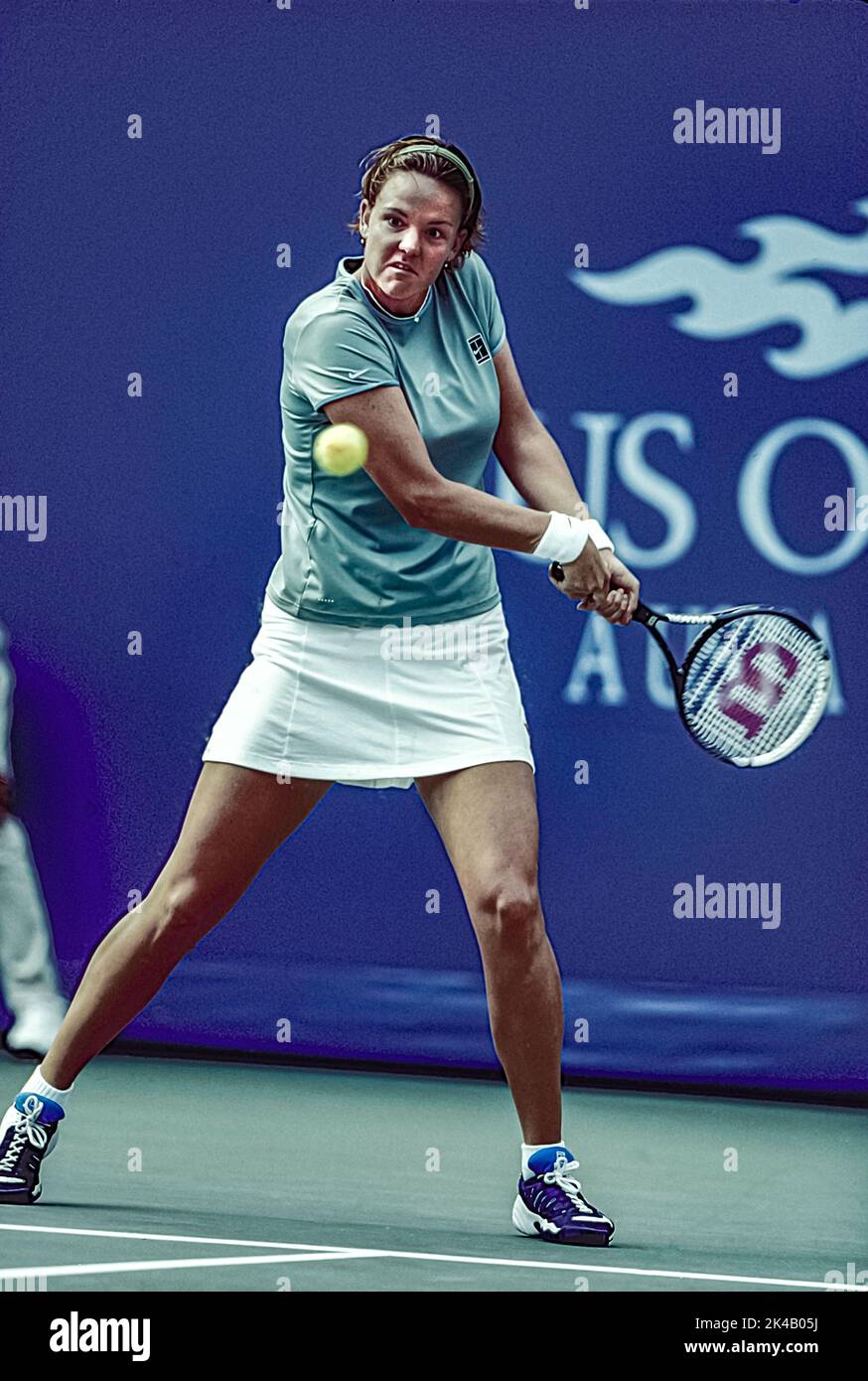 Lindsay Davenport  USA) competing at the 1999 US Open Tennis Stock Photo