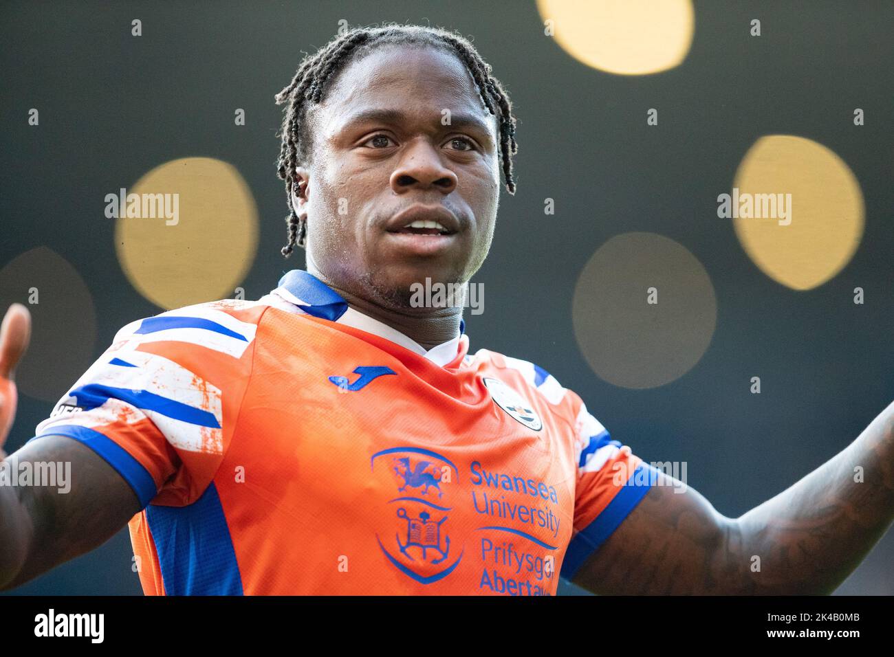 West Bromwich, UK. 1st October 2022. Michael Obafemi of Swansea during the Sky Bet Championship match between West Bromwich Albion and Swansea City at The Hawthorns, West Bromwich on Saturday 1st October 2022. (Credit: Gustavo Pantano | MI News) Credit: MI News & Sport /Alamy Live News Stock Photo