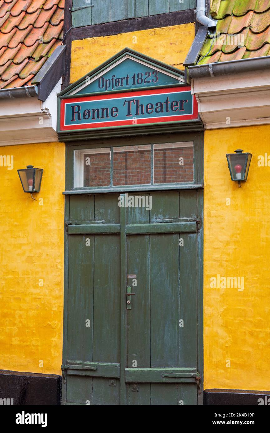 Bornholm Theatre, Ronne City,Bornholm Island, Denmark, Europe Stock Photo