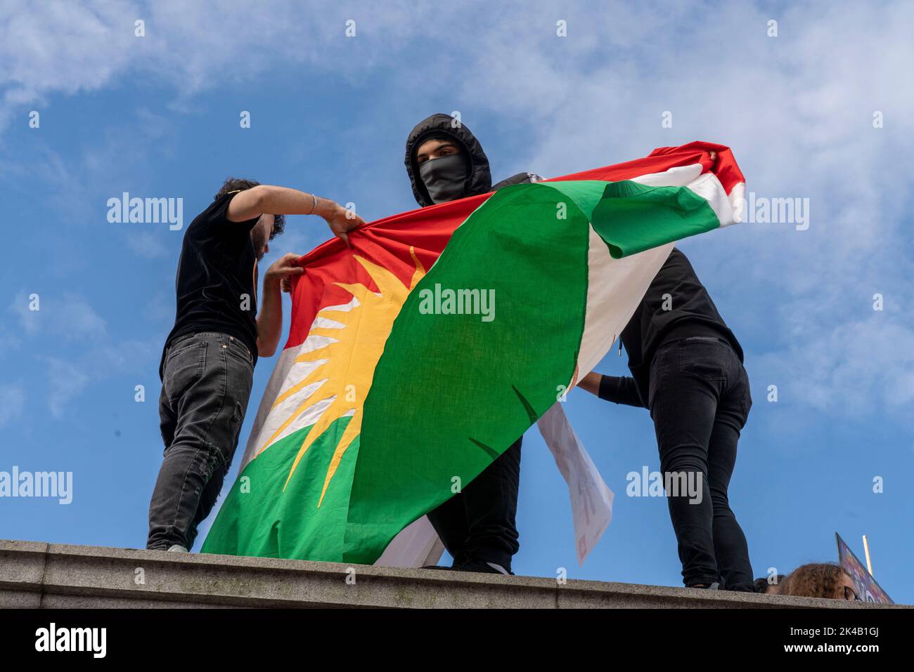 Trafalgar Square, London, UK. 1st Oct, 2022. Thousands of Iranian