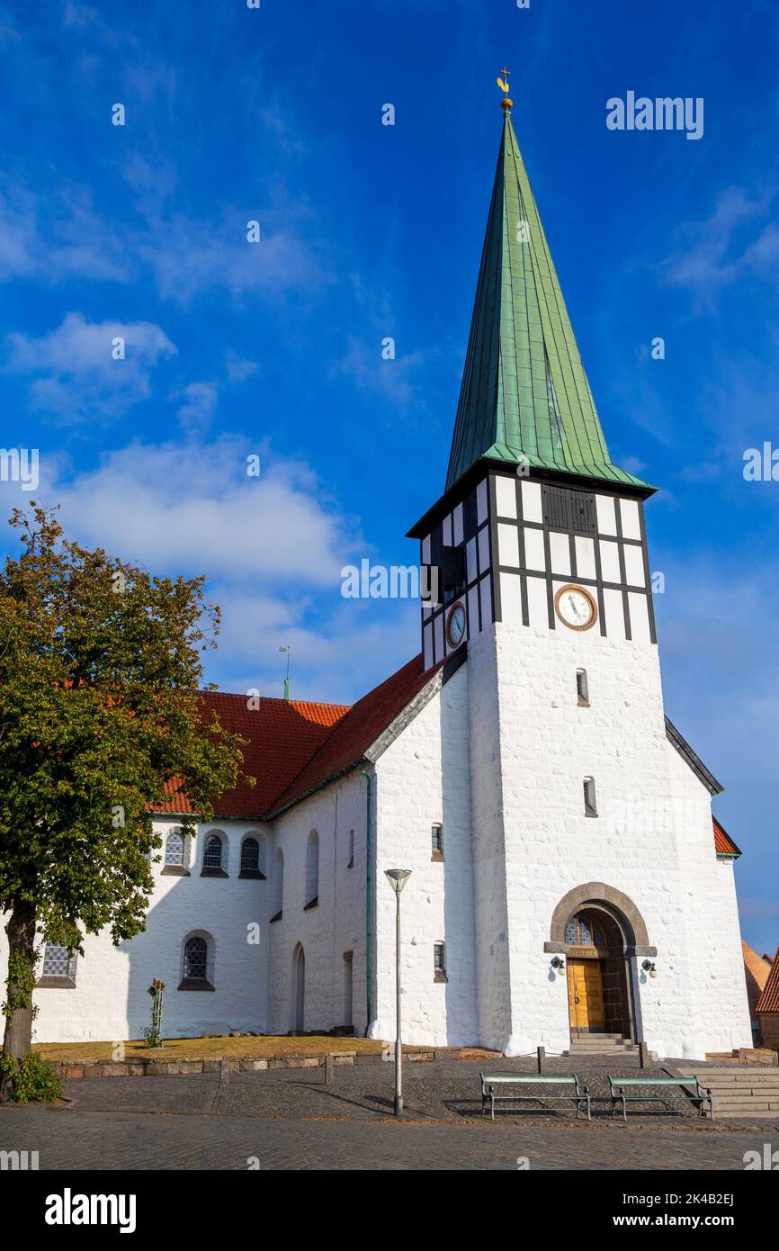St. Nicolas' Church, Ronne City,Bornholm Island, Denmark, Europe Stock Photo