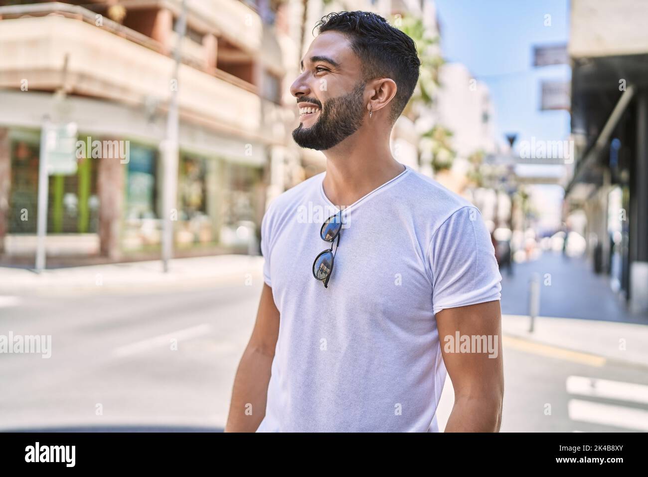 One happy arab man walking hi-res stock photography and images - Alamy