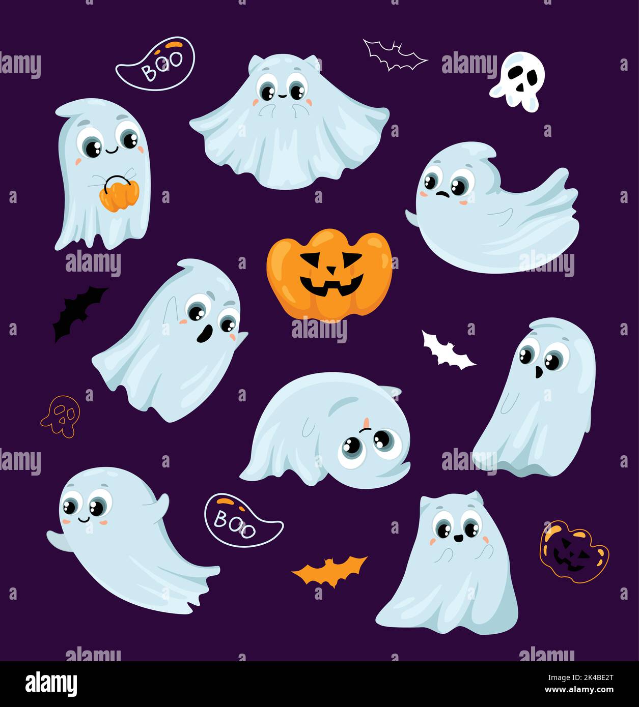 Set ghosts Stock Vector Images Alamy