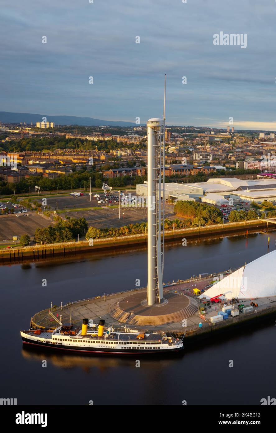 Glasgow Science Centre Tower and iMax Cinema re-opened following lockdown  Stock Photo
