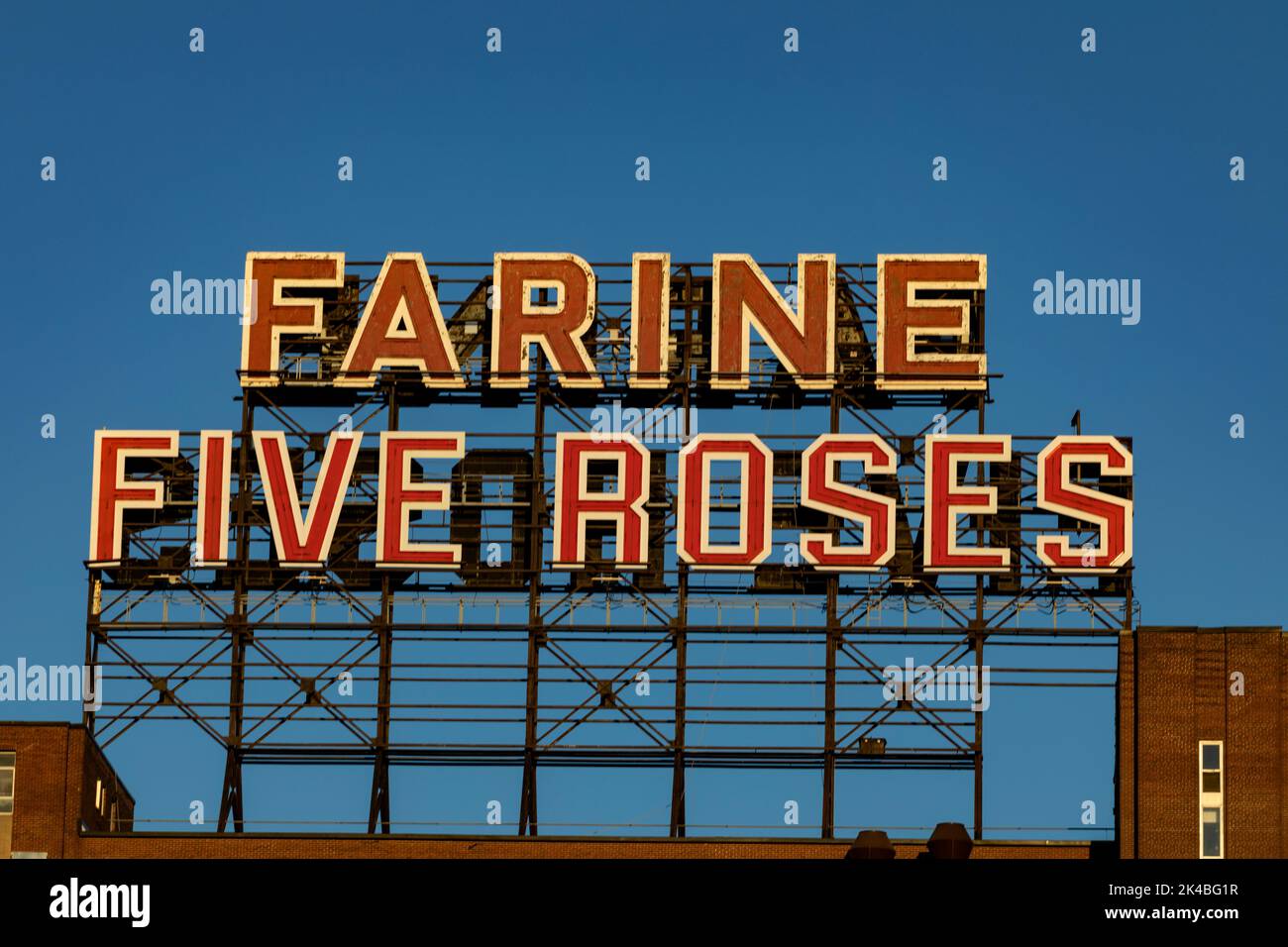 Farine Five Roses Sign, Lachine Canal, Griffintown, Montreal, Quebec ...
