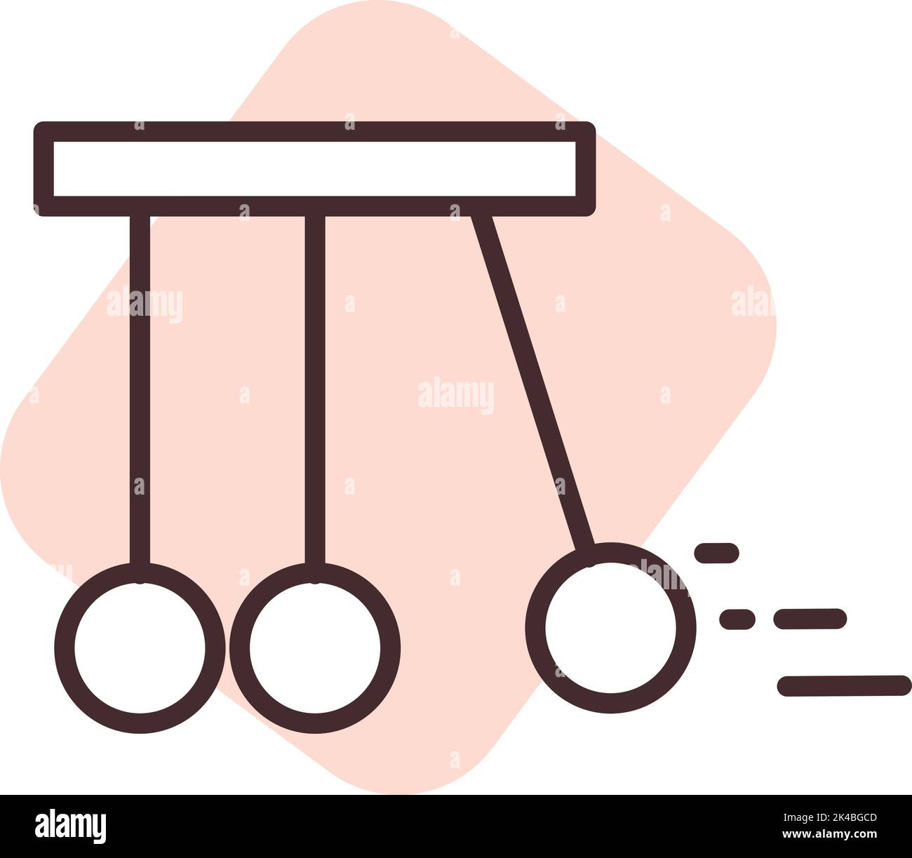 Biochemistry physics, illustration, vector on white background. Stock Vector