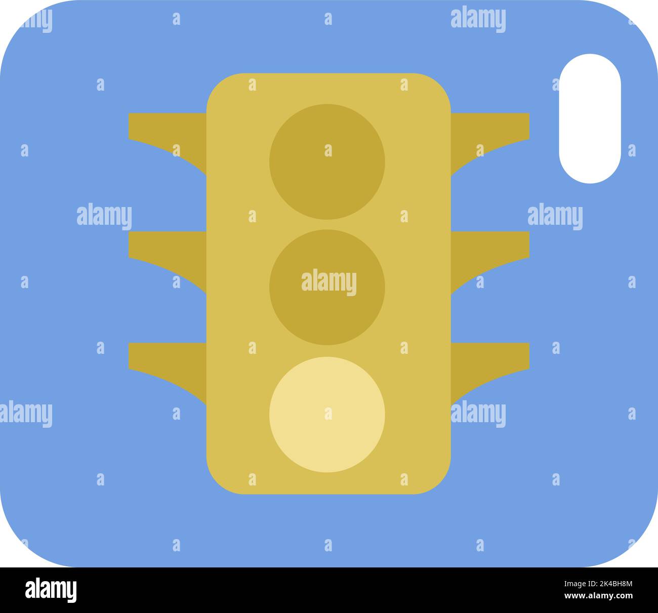 City traffic lights, illustration, vector on white background Stock ...