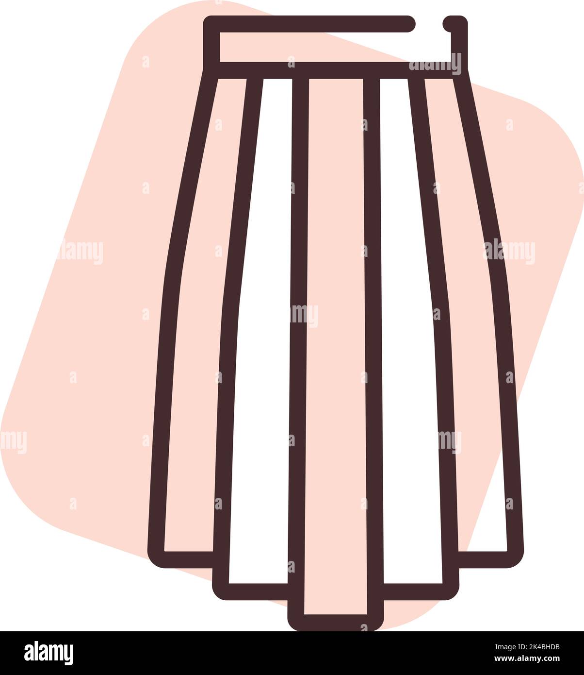 Coat with long skirt Stock Vector Images - Alamy