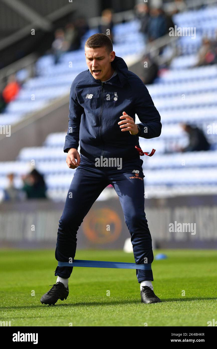 Oldham, UK. 1st October 2022during the Vanarama National League match between Oldham Athletic and Wrexham at Boundary Park, Oldham on Saturday 1st October 2022. Credit: MI News & Sport /Alamy Live News Stock Photo