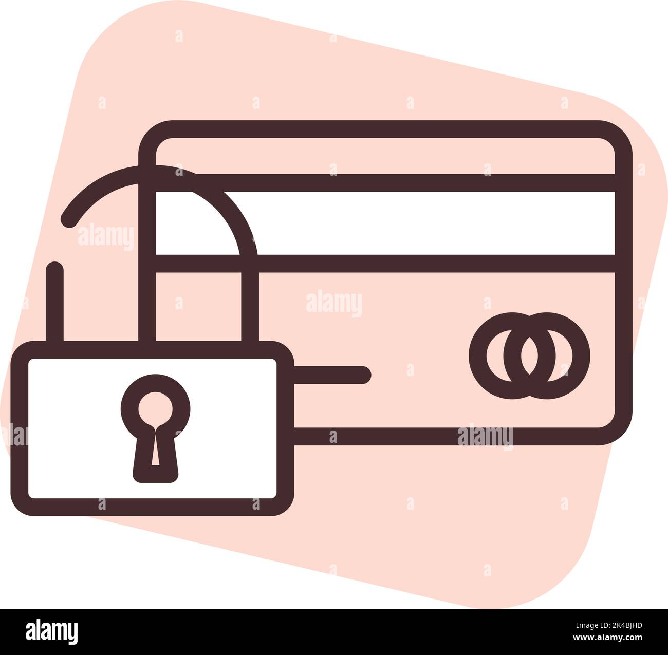 Cyber security card payment, illustration, vector on white background Stock Vector Image & Art